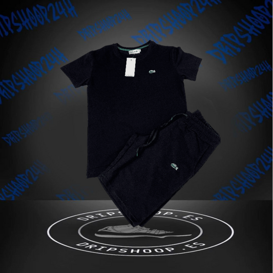 Conjunto Lacoste Negro